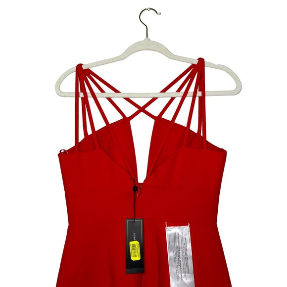 BCBGMaxAzria Sidonia Dress Size 6  Red Berry Sleeveless Pencil Dress New - Picture 6 of 10
